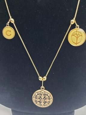 Alex and Ani Compass Necklace with Charms